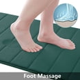 thumbnail image 6 of Buganda Memory Foam Bath Mats Soft Absorbent Bathroom Rugs 20" x 24", Dark Green, 6 of 8