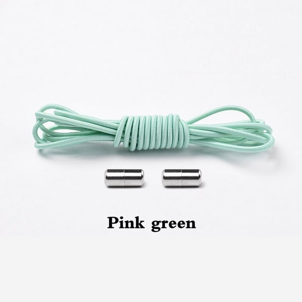 Cordones elásticos redondos sin cordones, cordones para zapatillas de deporte, cordones de goma sin cordones, zapatos para niños y adultos, cordones rápidos para zapatos, bandas de goma, Francia Gao Jinjia LED