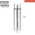 thumbnail image 2 of Botella térmica Signoraware Bullet de acero inoxidable con aislamiento al vacío y tapa protectora | Hermética y a prueba de fugas | Mantiene las bebidas frías y calientes durante horas | Perfecta para, 2 of 2