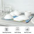 thumbnail image 7 of Yayeee Dish Drying Mat for Kitchen Counter 18"x24" Microfiber Absorbent Pad, Crystal Ocean, 7 of 7