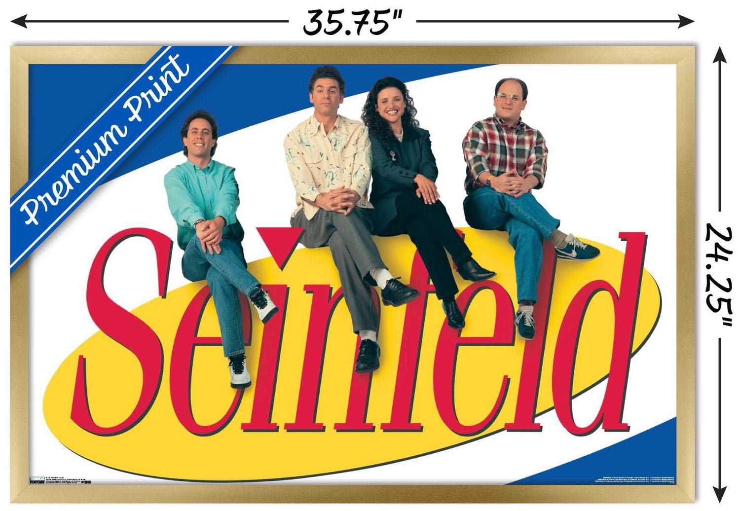Seinfeld - Logo Wall Poster, 22.375" x 34"
