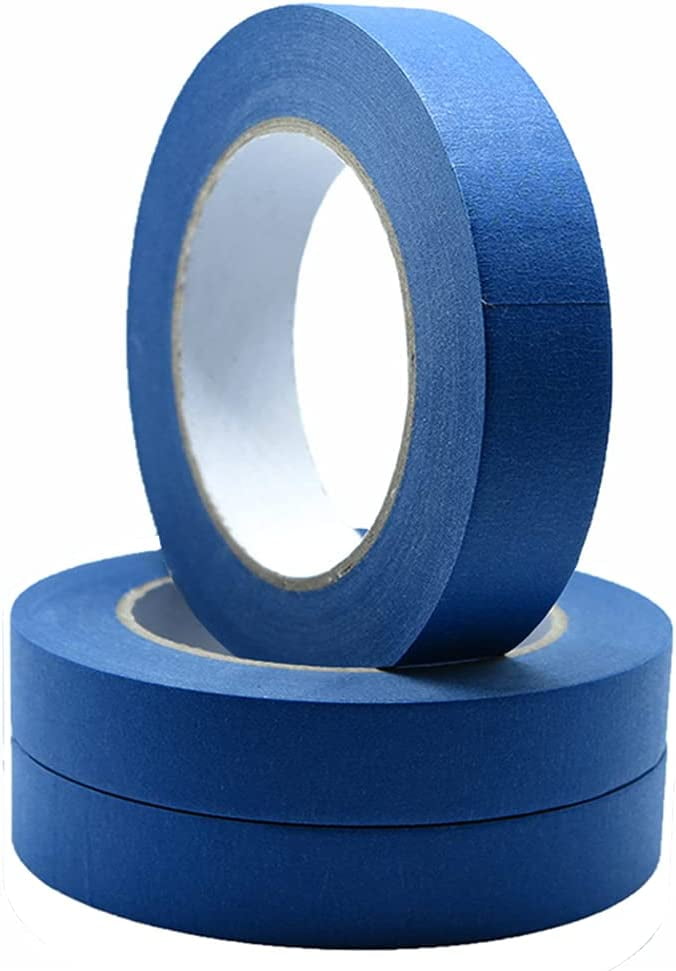 Blue Painter's Tape 3 Rolls, Multi Surface Masking Tape 0.7 Inch x 60 Yard, 180 Yard in Total