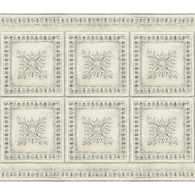 InHome Ornamental Tin White Peel & Stick Backsplash Tiles InHome Ornamental Tin White Peel & Stick Backsplash Tiles