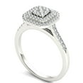 thumbnail image 2 of Imperial 1/4Ct TDW Diamond 10k White Gold Cluster Halo Engagement Ring (H-I, I2), 2 of 5