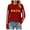 Red_1, variant on Godom Women's Halloween Funny T-Shirt Pumpkin Long Sleeve Cotton Top Tees