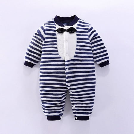 

DanceeMangoo Baby Rompers Newborn Autumn Winter Thick Warm Overall Unisex Flannel Jumpsuits Girls Boys Costume Infant Clothing Onesie