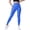 Blue-1, variant on Women's Solid Color High Waist Tummy Control Yoga Leggings Seamless Butt Lifting Pants for Gym Pilates(Green,L)