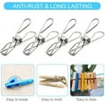 thumbnail image 2 of 40PCS Stainless Steel Clothes Pins, 2 Inch Strong Grip Durable Clothespins, Multi-Purpose Metal Utility Clips for Laundry, Clothesline, Home Decor, Kitchen, Outdoor Camping, Office, 2 of 7