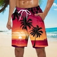 thumbnail image 2 of JLFKNG Casual Mens Swim Shorts Plus Size Swim Bottoms Drawstring Loose Fit Casual Sports Running Straight Leg Knee Length Swim Shorts Suit For Seaside, Vacation, Holiday, 2 of 5