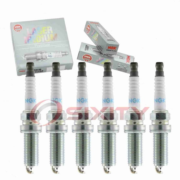 6 pc NGK 90288 Laser Iridium Spark Plugs for PY8V-18-110 Ignition Wire Secondary