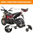 thumbnail image 3 of Motocicleta eléctrica Costzon Aprilia 12V con ruedas de entrenamiento, 3 of 9