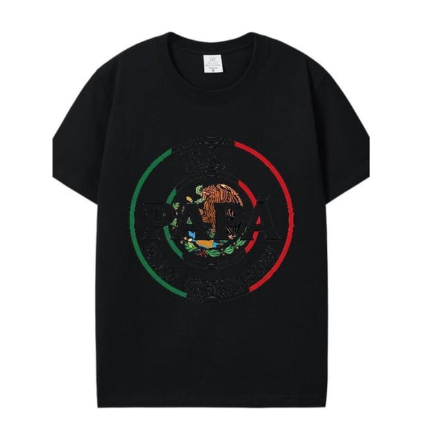 Father's El Papa Mas Chingon Funny Mexican Dad Premium T-shirt Funny men Women short sleeve graphic T-shirt series black