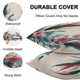 thumbnail image 4 of Waterproof Throw Pillow Covers Set of 2, 16x16 Inch Flowers Leaves Decorative Pillowcases Outdoor Pillow Slip Cushion Covers Set for Couch Tent Retro Botanical Summer Tropical Plants, 4 of 7