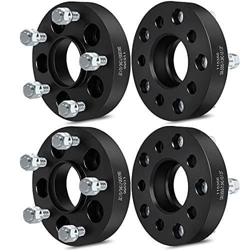 ECCPP 4X 1.25 inch 5 lug Wheel Adapters Hubcentric 5x4.5 to 5x5 Wheel Spacer Adapter Fits for Wrangler JK RIMS on A TJ OR YJ