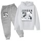 thumbnail image 3 of Conjunto de 2 piezas de sudadera con capucha y pantalón para niño, moda informal de primavera y otoño, conjunto de chándal para niño, 3 of 5