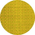 thumbnail image 1 of Ahgly Company Indoor Round Abstract Yellow Modern Area Rugs, 6' Round, 1 of 4