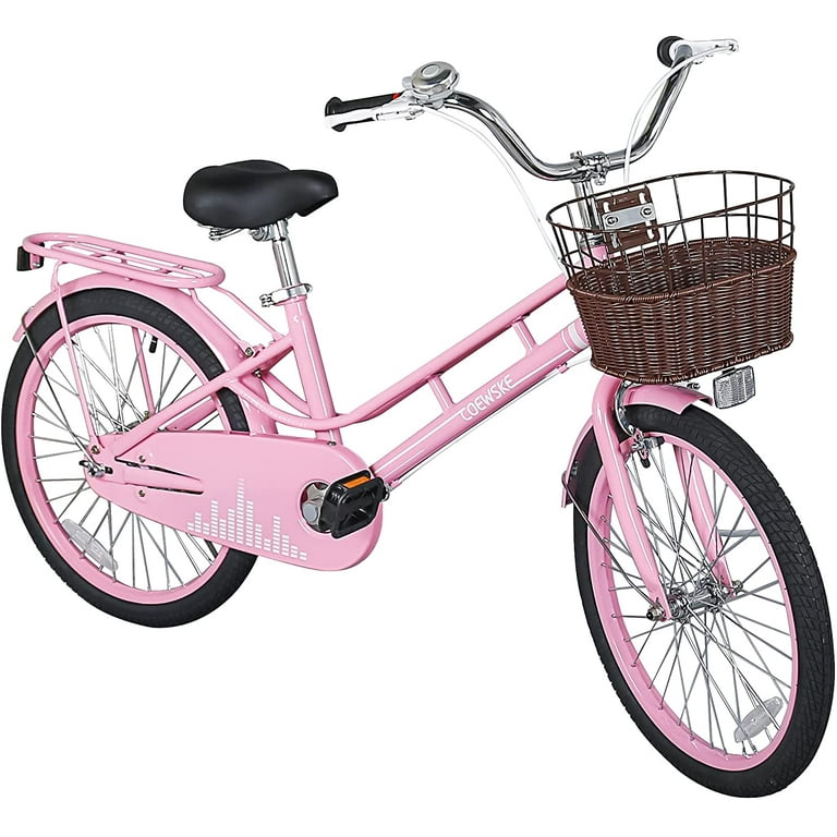 20 inch pink top bike with basket