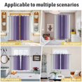 thumbnail image 5 of Purple Grey Ombre Kitchen Curtains Window Panels, Farmhouse Gradient Minimalist Insulated Window Treatment Curtain, Grommet Curtains for Bedroom/Living Room/Bathroom, 2 Piece 27.5"Wx39"L, 5 of 8