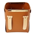 thumbnail image 1 of Coofit Pencils Holder Faux Leather: Foldable Desktop Storage Cup Makeup Brush Organizer, 1 of 6