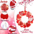 thumbnail image 5 of Valentine's Day Wreaths Clearance Valentines Day Decor Wreaths for Front Door Outside Heart Shaped Wreath for Outdoor Valentine's Day Gifts, 5 of 9