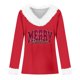 thumbnail image 3 of MHFRRA Camiseta Informal de Manga Larga con Cuello Redondo para Mujer, Básica, Suave y Cómoda, para Uso Diario Rojo, 3 of 3