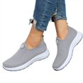 thumbnail image 5 of XIMIN Women's Slip On Low Heel Sneakers Lightweight Breathable Casual Walking Running Gym Tennis Workout Shoes Non Slip Comfortable Arch Support Daily Footwear, 5 of 8