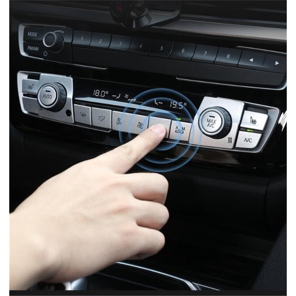 Plata B-tipo 13 Pzas Aleación de Aluminio Aire Acondicionado Switch Cubierta de Botón para BMW 1 Serie 2012-2018 3 Series F30 F31 2013-2019 3 Series GT 2013-2020 4 Series 2014-2020