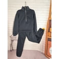 thumbnail image 7 of LEKODE Womens Sweat Set Baggy Sweatshirt for Women Long Sleeve Set Cute Tops Long Sleeve Sets Athletic Sets Athletic Sets for Women Black L, 7 of 7