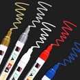 thumbnail image 5 of Oil-Based Paint Marker Pens, Permanent Waterproof Paint Markers, Quick Dry Multi-Surface Paint Pens, Assorted Colors for Rock Wood Metal Glass Ceramic Canvas(Width 2-3 mm), 5 of 6
