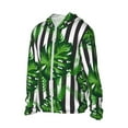 thumbnail image 2 of Balery Palm Greenery Men's Women's UPF 50+ Sun Protection Lightweight Hoodie Performance Long Sleeve Shirt for Fishing Running-XX-Large, 2 of 9