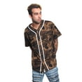 thumbnail image 4 of Victorious Men's Classic Baseball Jersey with Trim BJ42 - OLIVE CAMO - Small, 4 of 5
