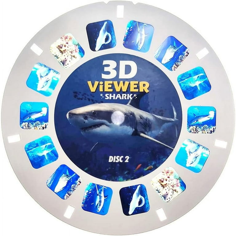 WARM FUZZY Toys 3D Viewfinder (Shark) - Viewfinder for Kids & Adults,  Classic Toys, Slide Viewer, 3D Reel Viewer, Retro Toys, Vintage Toys with 3  Reels - Contains 21 High Definition 3D Images 