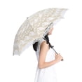 thumbnail image 2 of Paraguas de encaje plegable portátil Zhivalor sombrilla anti-UV resistente al viento Beige, 2 of 3