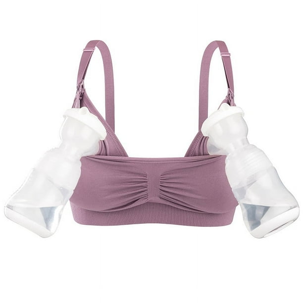 Ropa interior para amamantar sin manos, sujetador para lactancia sin aro de acero, corsé para mujeres embarazadas