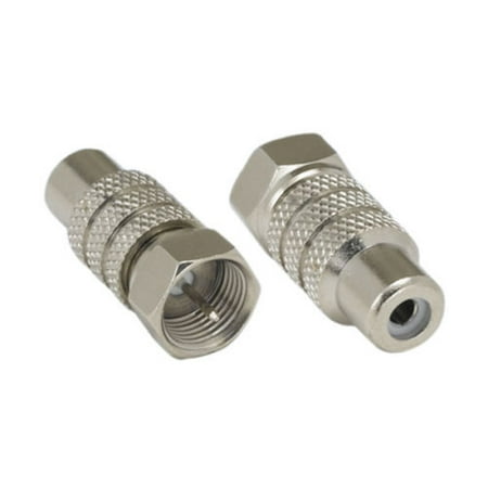 Rca Female Plug - Kentek F-type coax coaxial male to RCA female M/F adapter connector plug jack