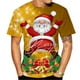 thumbnail image 4 of Camisetas navideñas con estampado 3d divertido de Papá Noel, camisetas de gran tamaño, camisetas para hombre, camisas informales de vacaciones de verano con cuello redondo, ropa Harajuku para hombre, 4 of 4