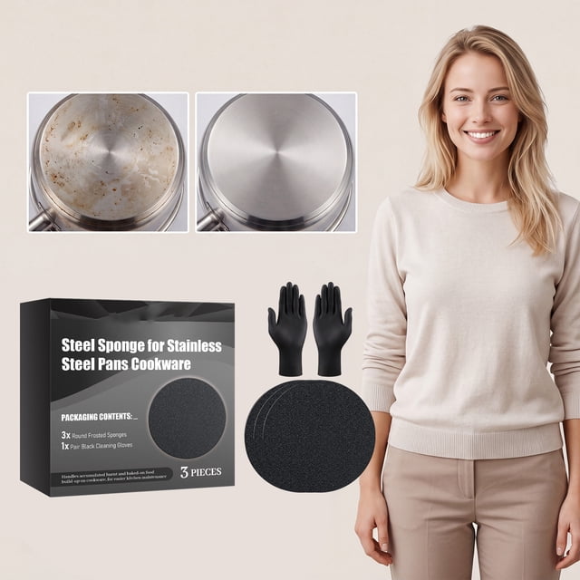 Kitchen Pot And Pan Cleaning Brush Cleans Cleaning Sponge Kitchen Cleaning Tool
