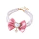 thumbnail image 2 of Collar collar de lazo de perlas para mascotas | Collar de perlas falsas ajustable para perros pequeños y medianos gatos | Diseño ligero y seguro, rosa azul, 25cm/30cm | Accesorio elegante para, 2 of 6