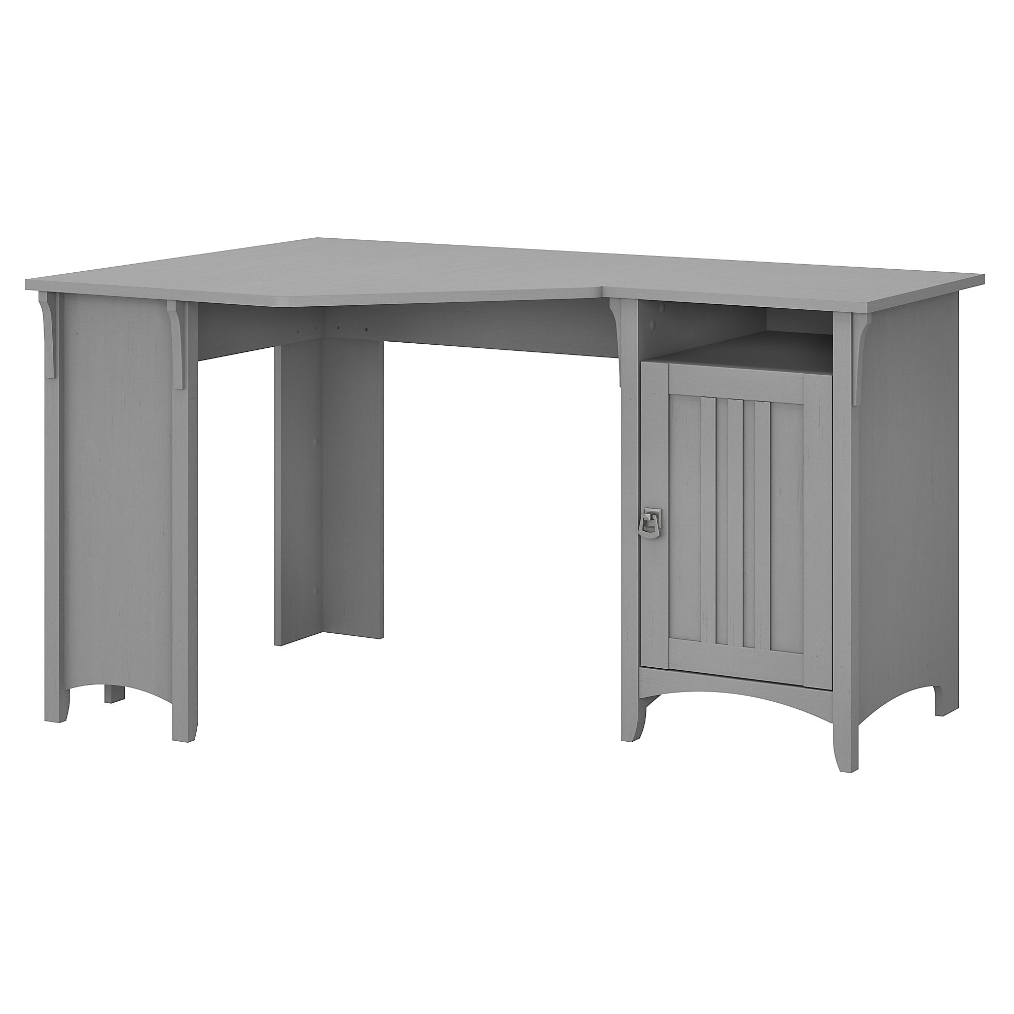 Bush Furniture Salinas 55” Corner Computer Desk, Cape Cod Gray