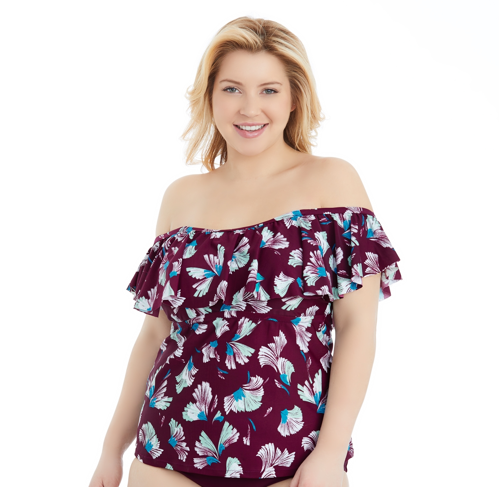 off the shoulder bikini top plus size