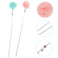 thumbnail image 5 of 2 piezas Cat Cat Stick Plush Ball Ball Bolsing Sticks Interactive Wand Toys Color aleatorio, 5 of 5