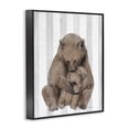 thumbnail image 2 of Stupell Industries Eclectic Bear and Cub Grey Stripes Black Framed Giclee Art, 11 x 14, by Lil' Rue, 2 of 7