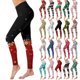 thumbnail image 5 of Mallas Termicas Gibobby de cintura alta para mujer estampado navideño negro M, 5 of 5