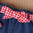 thumbnail image 5 of kaprioy Toddler Girl Clothes Toddler Baby Girl Summer Outfit 9 12 18 24 Months 2T 3T 4T Ruffle Cow Print Shirt Button Down Tank Tops and Belted Jeans Shorts 2 Pcs Clothes Set, 5 of 8