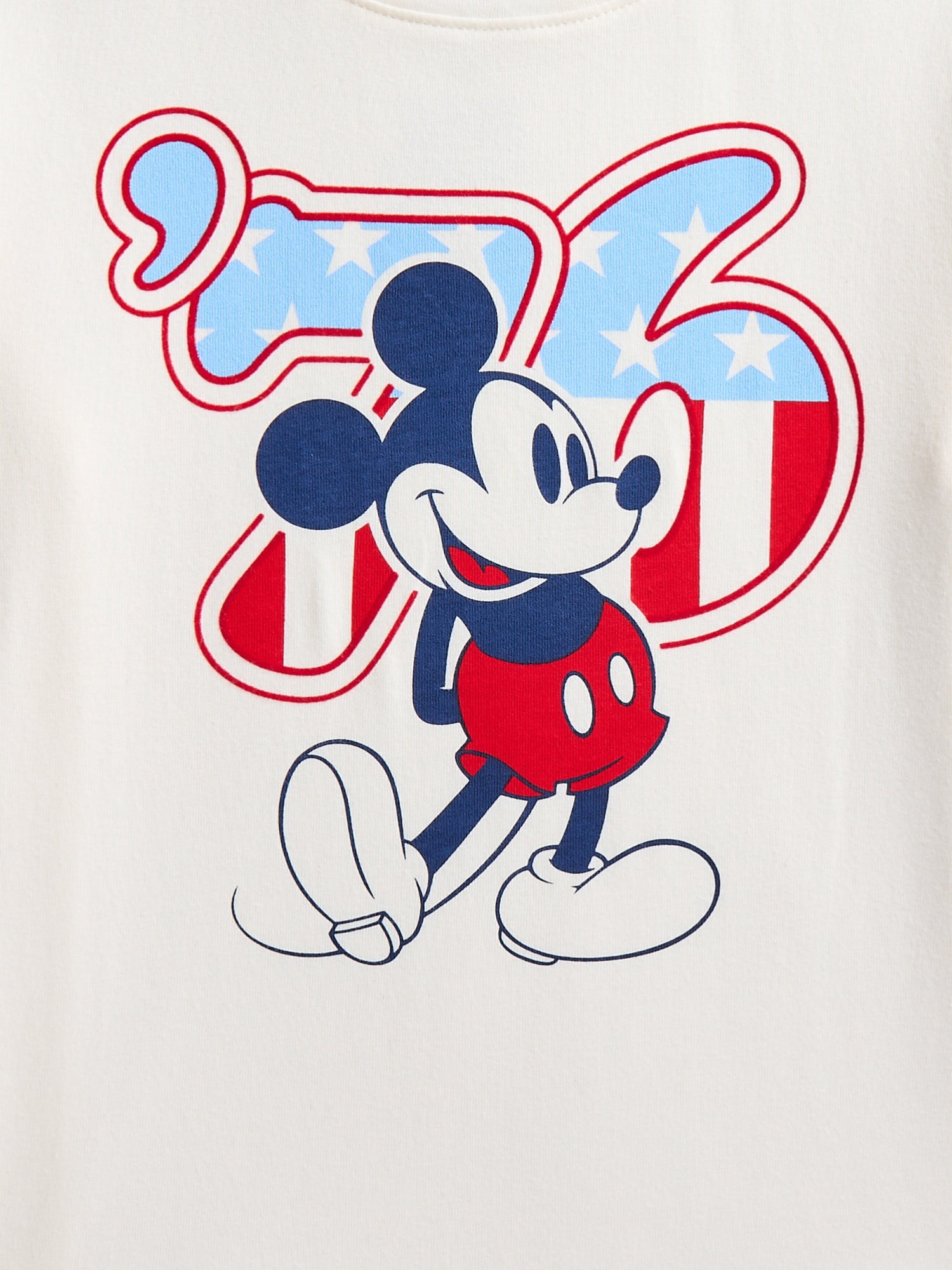 Disney Mickey Mouse Toddler Boys USA 76 Graphic Tee with Short Sleeves, Sizes 12M-5T