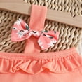 thumbnail image 4 of Toddler Baby Girl Summer Clothes Flower Embroidery Sleeveless Smocked Tops and Shorts Set Cute Two Piece Outfit Girls Summer Set 1-4 Years,2-3 Years, 4 of 6