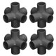 thumbnail image 4 of Tubería De PVC, 10 Piezas Conector De Tubería De Plástico De PVC Accesorios De Tubería De PVC De 6 Vías Conectores De Tubería De PVC Accesorios De Codo De Esquina De Tubería, 4 of 7