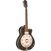 Oscar Schmidt OR6CEB - Satin Black Acoustic Electric Biscuit Resonator Guitar