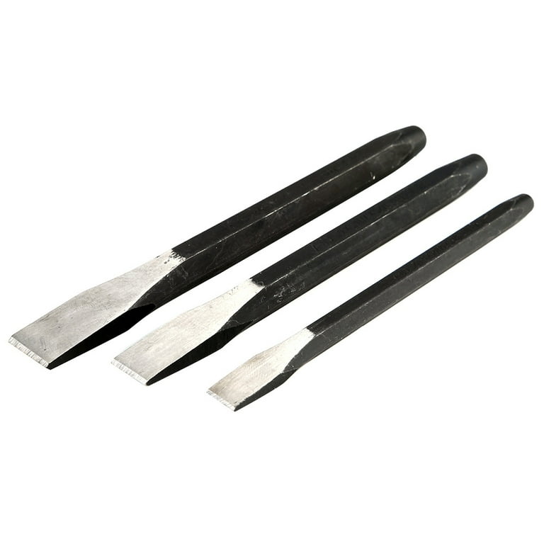 28pc Punch & Chisel Chisle Set Cold Taper Center Pin Metal Steel Storage  Pouch for sale online