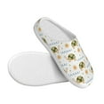 thumbnail image 3 of KLL Sea Turtle Basking in the Sun Pattern Adult Unisex Cozy Slippers,Fuzzy Slip-on Slippers TPR Sole Slippers Comfort Plush Home Footwear for Indoor & Outdoor-8, 3 of 7
